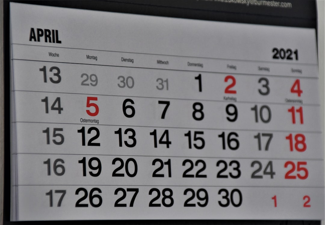 Calendar showing the 45-day identification deadline for a 1031 exchange replacement property.