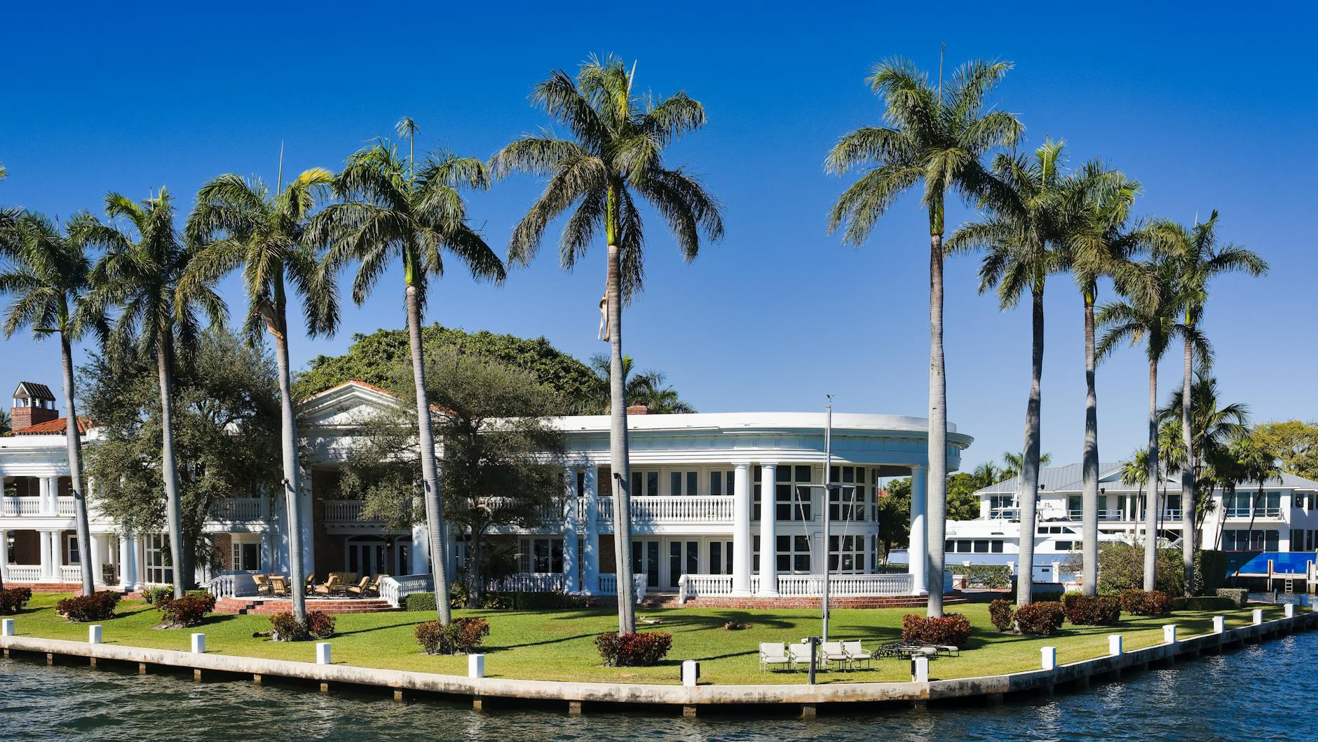Luxury canal-front home in Fort Lauderdale, Florida.