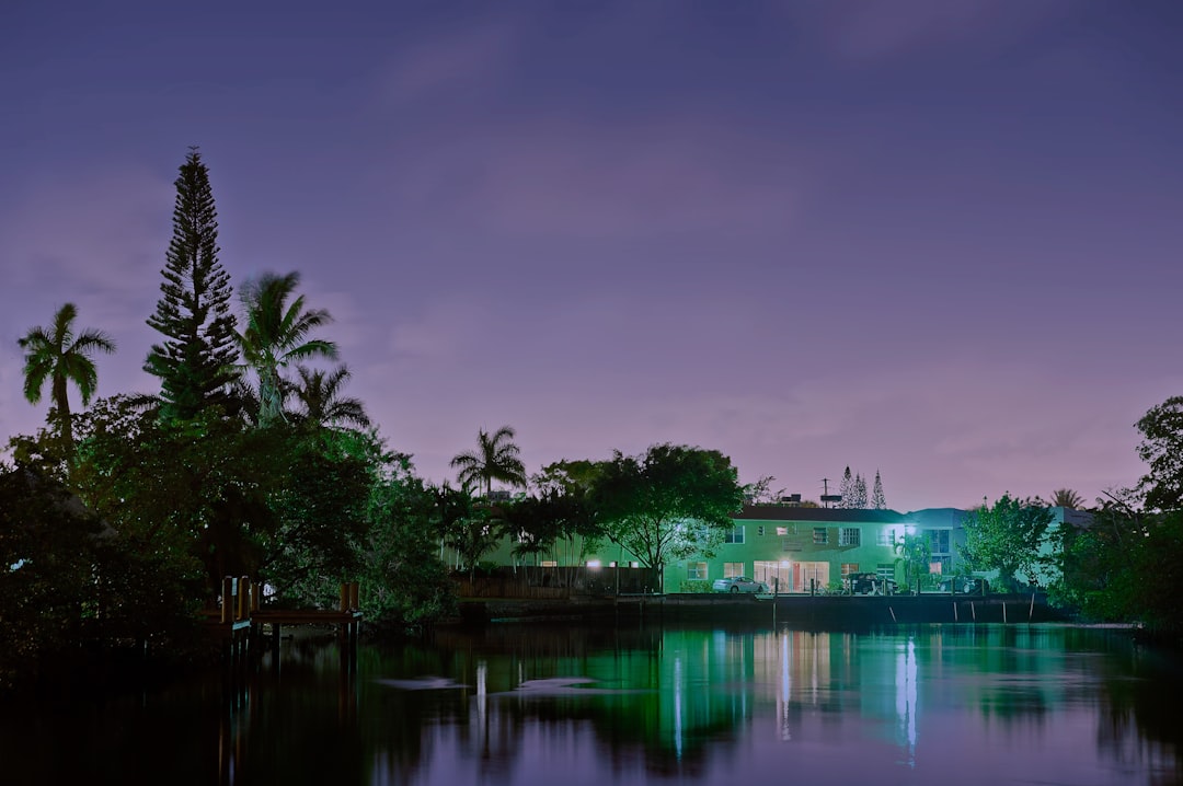 Luxury canal home with private dock on a Fort Lauderdale waterway in South Florida.
