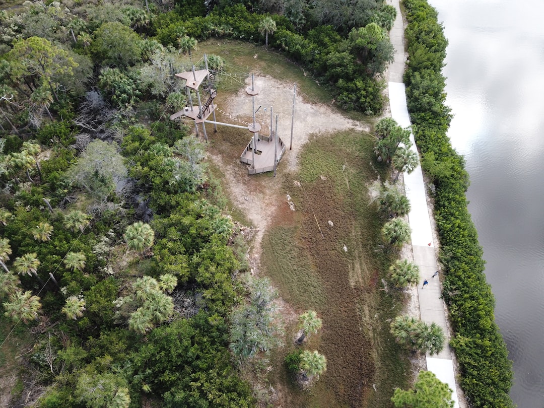 Aerial view of an industrial park and warehouse facility in Doral, Florida.