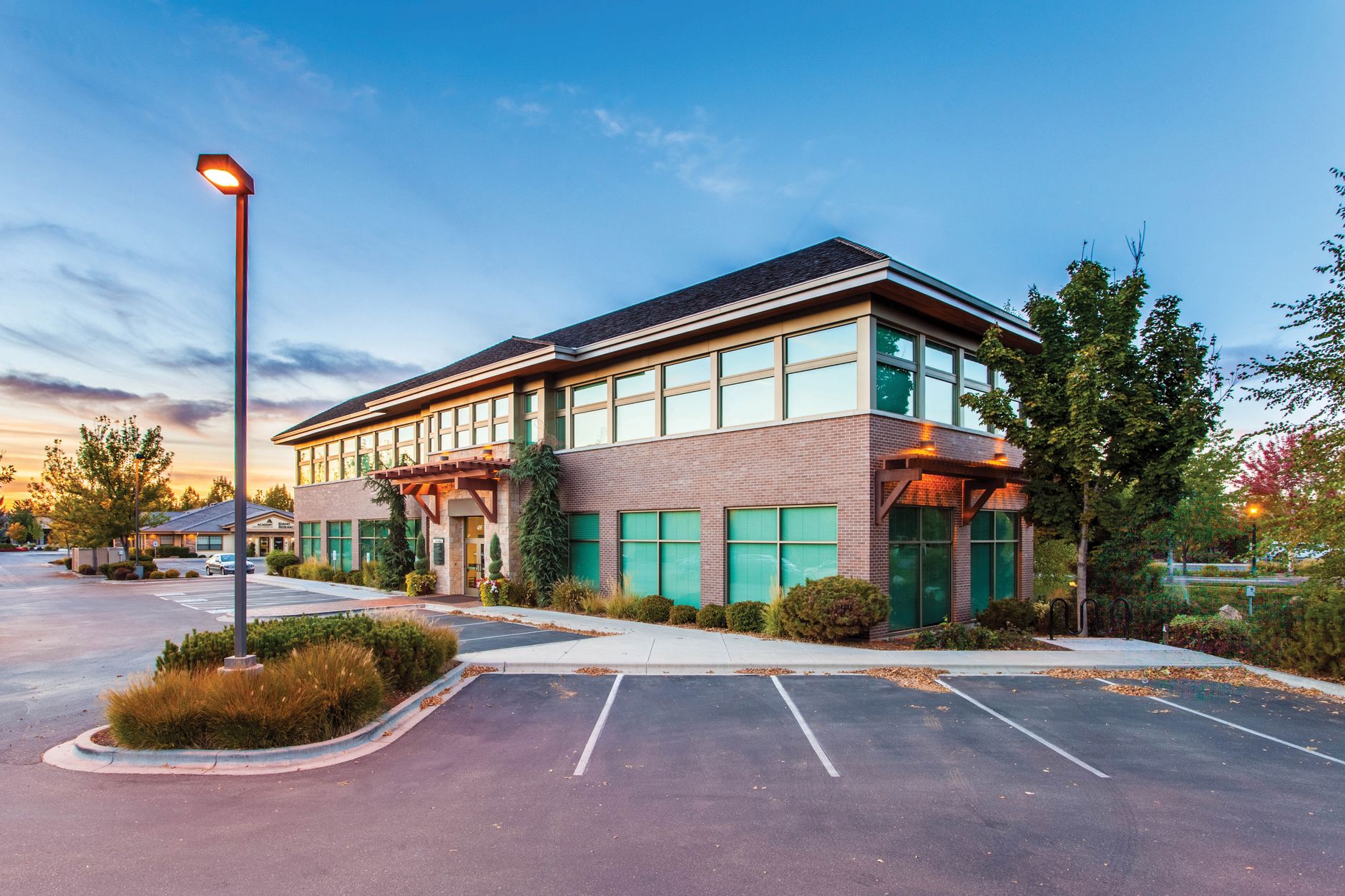 Florida professional office building exterior, typical of owner-occupant medical or professional suite.