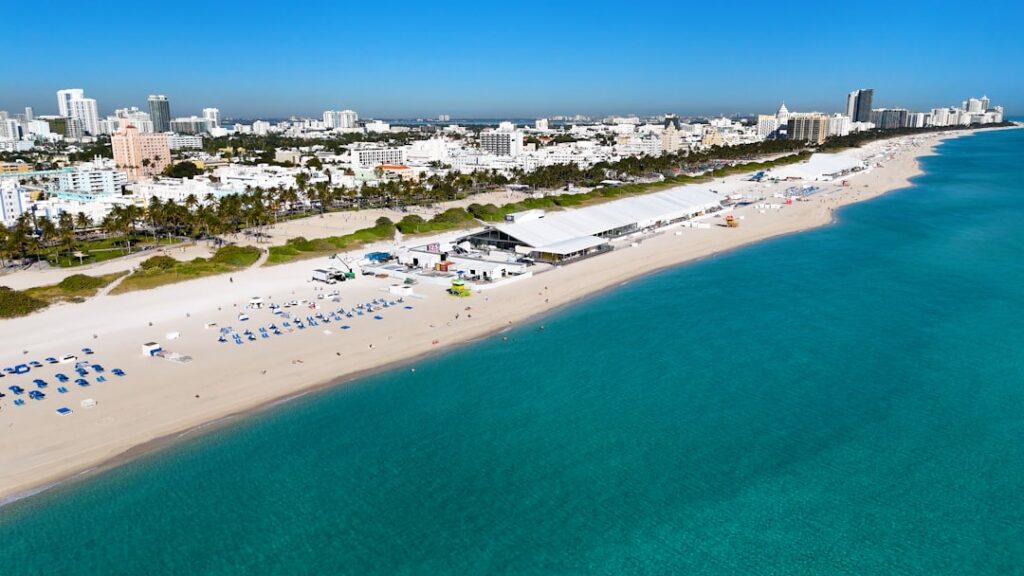 Luxury high-rise condominium towers on the South Florida waterfront.