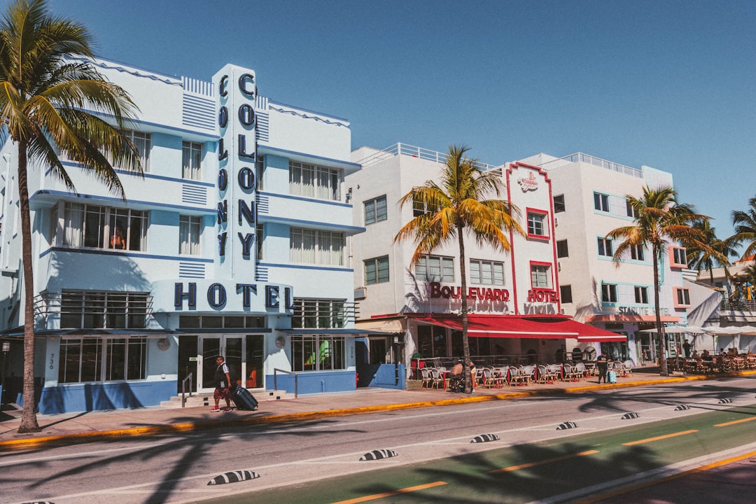 South Florida oceanfront condominium building on Miami Beach.