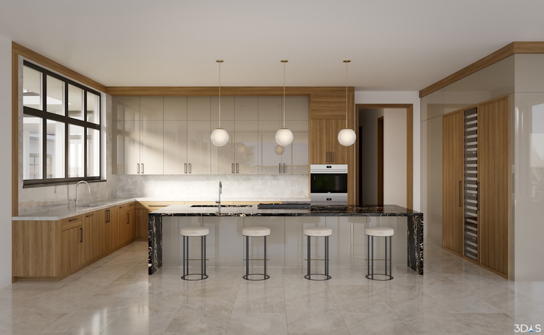 High-end custom kitchen renovation in a South Florida luxury estate with professional appliances and custom cabinetry.
