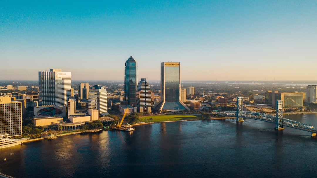 Jacksonville, Florida skyline reflecting the city's growing corporate real estate market.