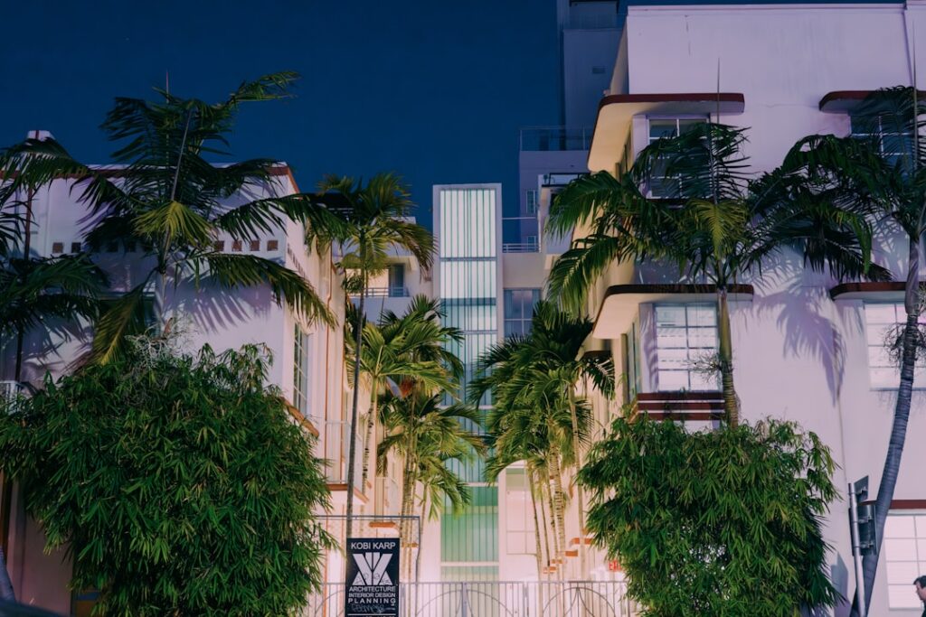 New commercial development under construction in South Florida with modern office exterior.