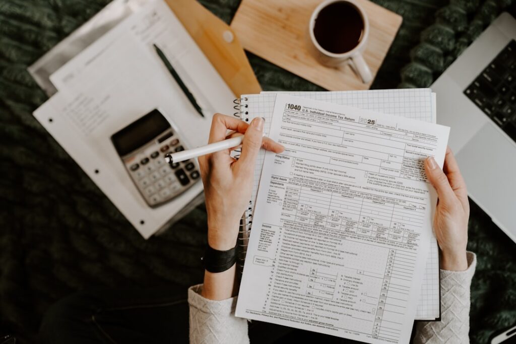 Florida real estate investor reviewing depreciation and tax strategy documents for investment property.