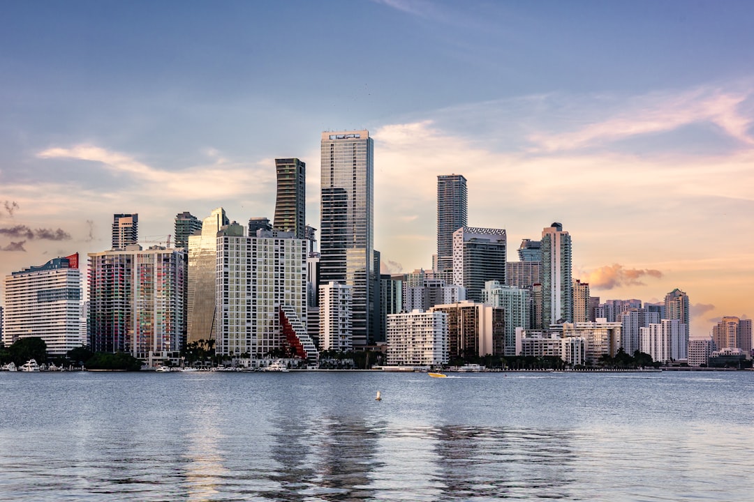 Luxury high-rise condominium building along the Miami waterfront.
