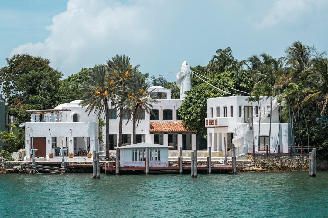 Miami waterfront estate with a private dock representing a discreetly marketed luxury listing