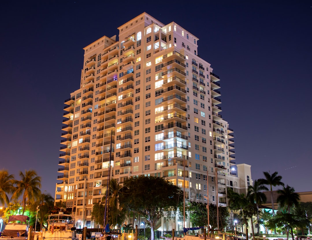 Luxury waterfront estate exterior in Fort Lauderdale, Florida