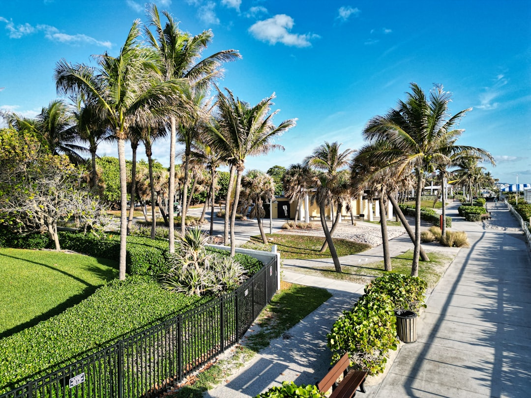 Gated entrance to a luxury golf course community in Florida