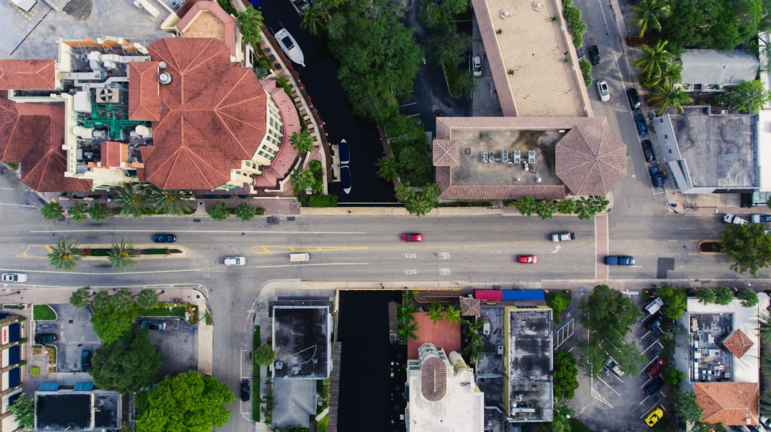 Fort Lauderdale waterfront commercial real estate viewed from above