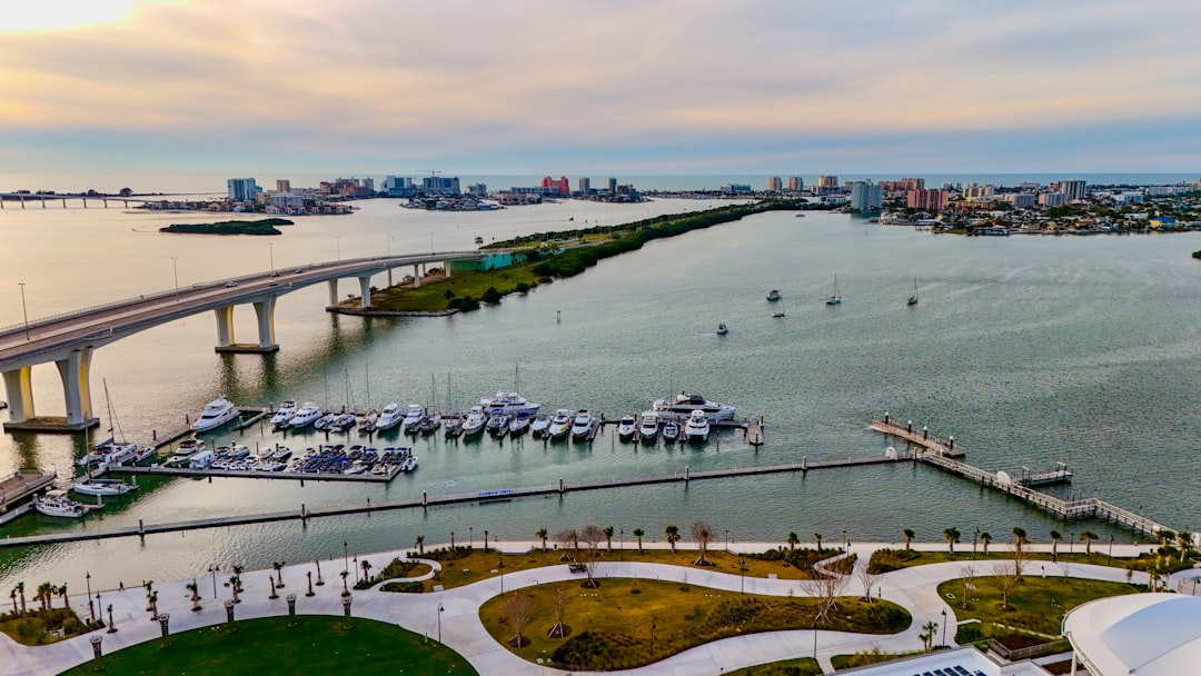 Luxury condo balcony overlooking a marina in Aventura, Florida