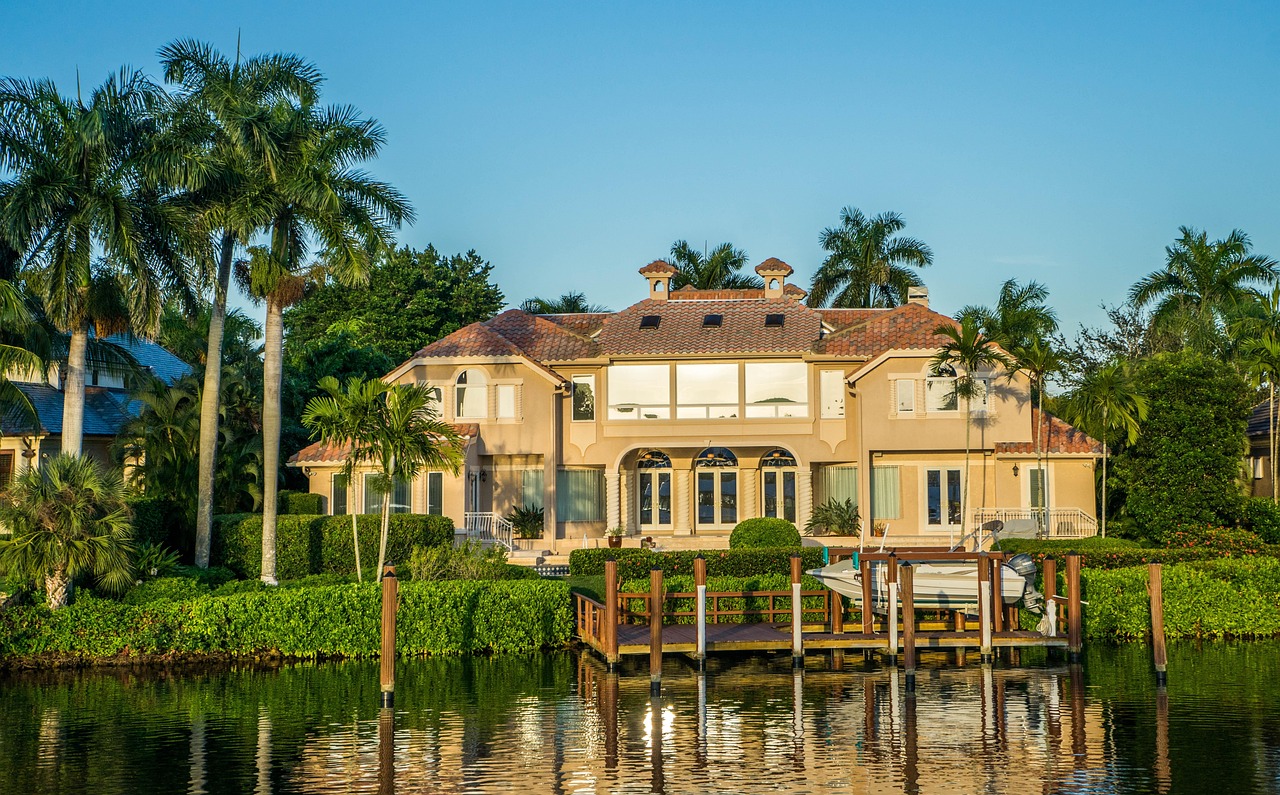 Waterfront estate in South Florida held through a private entity